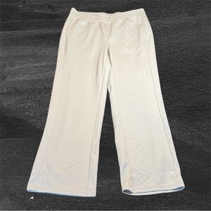 NWOT Spyder Women's Cream Wide Leg Lounge Pants sz L Soft Cozy